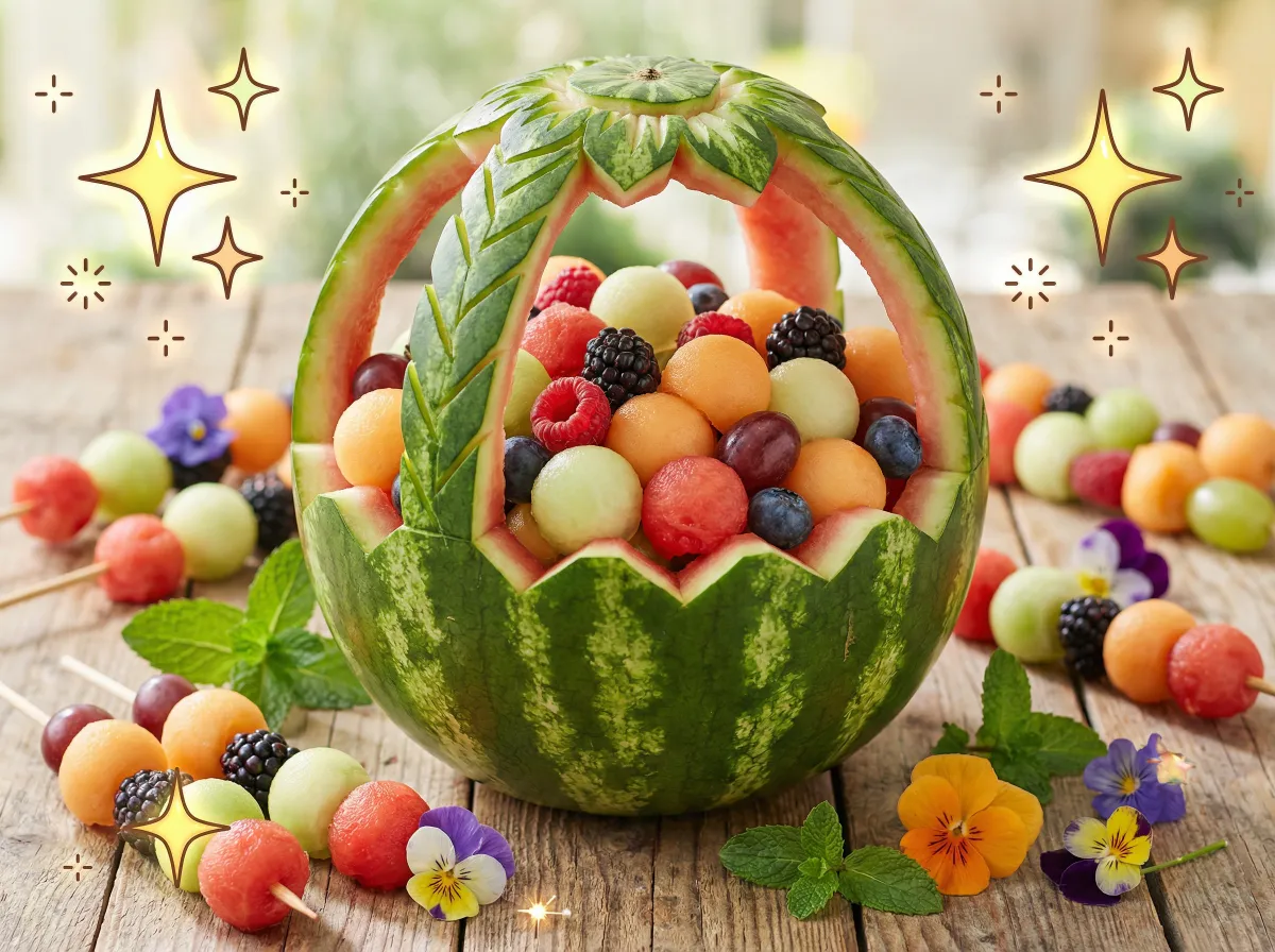 水果派 视频：香蕉创意水果拼盘